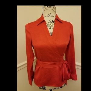 🍁 FALL PREVIEW🍁   Ann Taylor Wrap Blouse